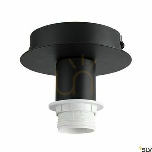 Taklampa SLV FENDA takrosett svart stål E27 12 cm 155550 small 2