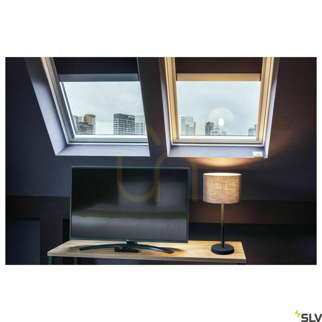 Visa Bordslampa SLV FENDA svart stål E27 43,5 cm 155780 Bordslampa SLV FENDA svart stål E27 43,5 cm 155780