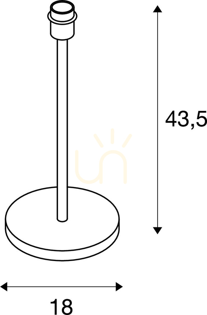 Utsikt Bordslampa SLV FENDA svart stål E27 43,5 cm 155780 Bordslampa SLV FENDA svart stål E27 43,5 cm 155780