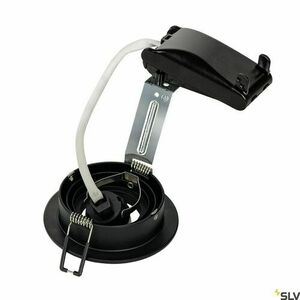 SLV NEW TRIA 1 rund svart infälld armatur GU10 50 W 230 V 113490 small 1