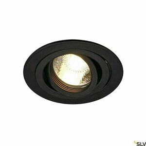 SLV NEW TRIA 1 rund svart infälld armatur GU10 50 W 230 V 113490 small 0
