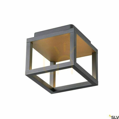 Kontrollera Utomhusvägglampa SLV QUADRULO LED antracit/vit 7,5W IP55 1005202