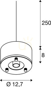 Pendellampa SLV PARA DOME E27 grå aluminium 12,7 cm 1005215 3 Pendellampa SLV PARA DOME E27 grå aluminium 12,7 cm 1005215 small 3