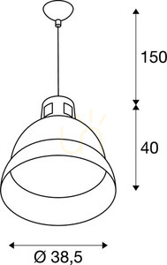 Pendellampa SLV PARA 380 svart aluminium 38,5 cm 165359 4 Pendellampa SLV PARA 380 svart aluminium 38,5 cm 165359 small 4