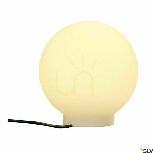 Kontrollera Trädgårdsboll SLV ROTOBALL Floor 25 vit IP44 24W Ø25 cm 227219