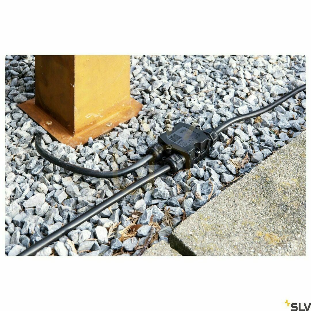 Display Anslutningsbox T SLV Zubehör svart IP68 230V 228726 Anslutningsbox T SLV Zubehör svart IP68 230V 228726