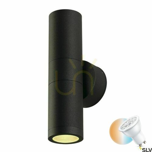 Kontrollera Utomhusvägglampa SLV ASTINA antracit IP44 11W 228775
