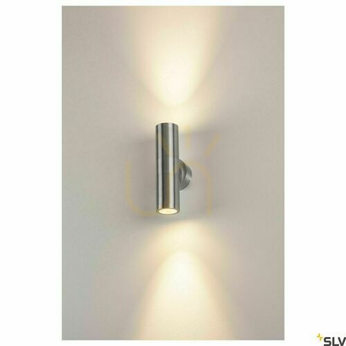 Kontrollera Utomhusvägglampa SLV ASTINA aluminium IP44 up/down 11W 228776