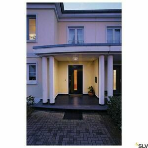 Utomhusvägglampa SLV BULAN vit IP44 glas aluminium 27 cm 229071 small 1