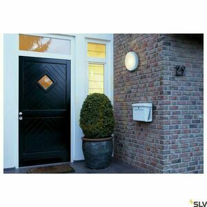 Utomhusvägglampa SLV BULAN vit IP44 glas aluminium 27 cm 229071 small 2