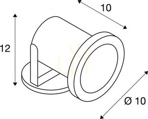 Utomhusspotlight SLV NAUTILUS rostfritt stål IP67 12V 35W 229090 small 2
