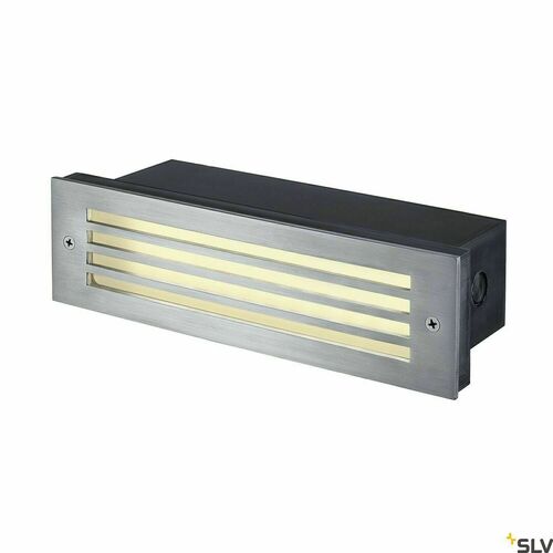 Kontrollera Infälld vägglampa SLV BRICK MESH rostfritt stål IP54 LED 3000K 229110