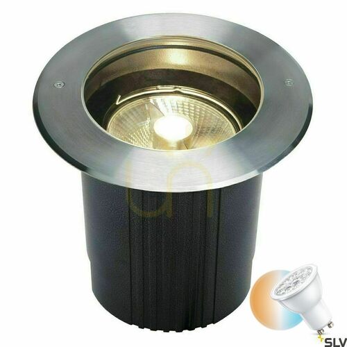 Kontrollera Infälld markarmatur SLV DASAR ES111 rostfritt stål 21,5 cm IP67 229230