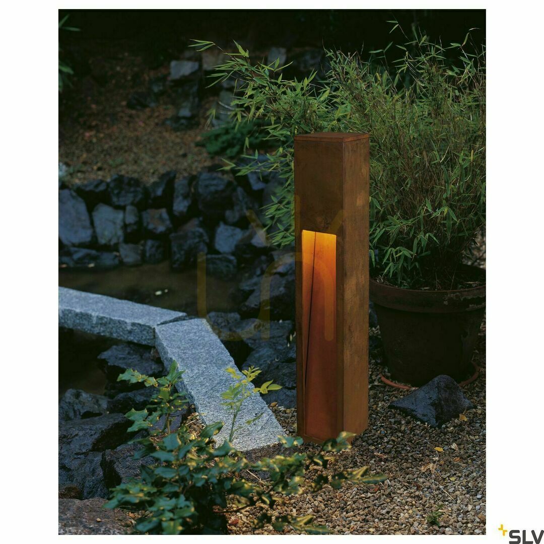 Display Outdoor Post Light SLV Rusty Slot 80 Rust 11W IP44 FeCSi Steel 229411 Outdoor Post Light SLV Rusty Slot 80 Rust 11W IP44 FeCSi Steel 229411