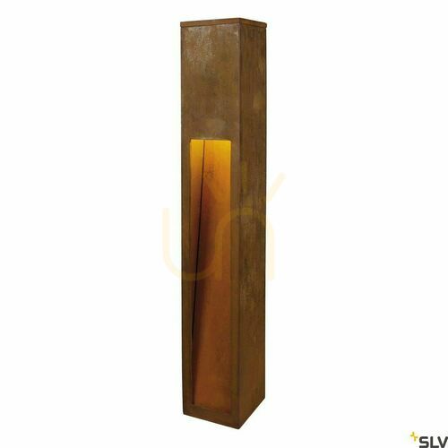 Kontrollera Outdoor Post Light SLV Rusty Slot 80 Rust 11W IP44 FeCSi Steel 229411