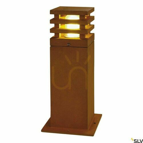Kontrollera Outdoor Post Light SLV RUSTY SQUARE 40 Rusty IP55 11W 229420