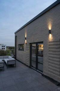 SLV THEO UP/DOWN 229535 vägglampa för utomhusbruk, antracit, 2 × GU10 small 6