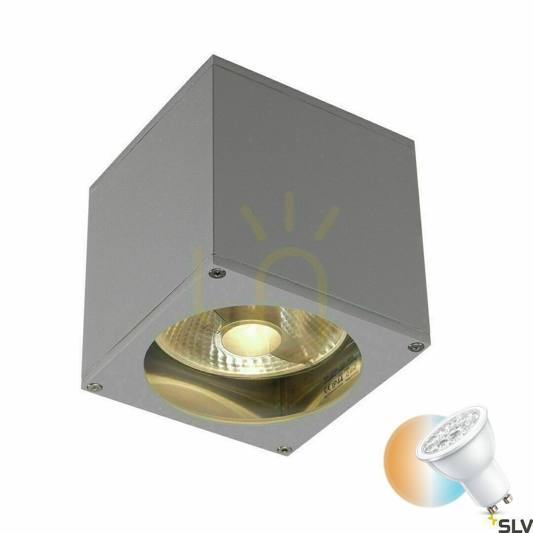 Kontrollera Utomhusvägglampa SLV BIG THEO Wall grå IP44 229564 Utomhusvägglampa SLV BIG THEO Wall grå IP44 229564