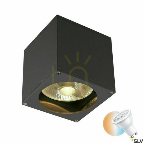 Kontrollera Utomhusvägglampa SLV BIG THEO antracit IP44 75W 229565