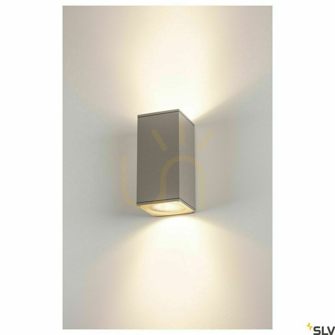 Förhandsvisning Utomhusvägglampa SLV BIG THEO grå/aluminium IP44 E27 229574 Utomhusvägglampa SLV BIG THEO grå/aluminium IP44 E27 229574