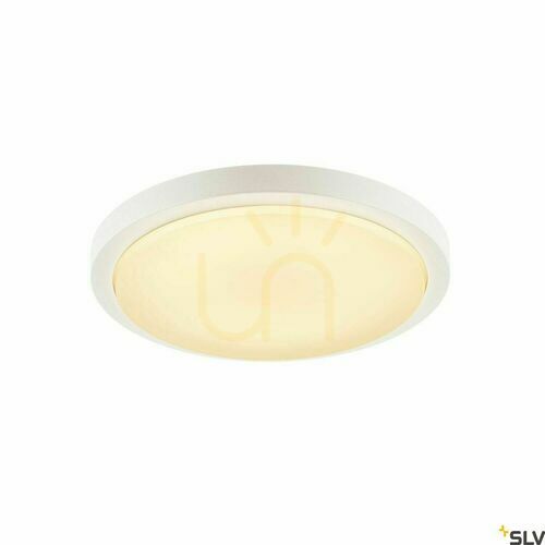 Kontrollera Taklampa SLV AINOS vit Ø30 cm 21W 3000K IP44 229961