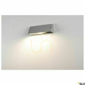 Vägglampa utomhus SLV PEMA grå glas/aluminium IP44 15W 230034 small 3