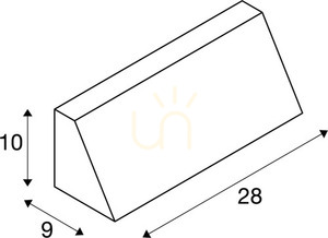 Vägglampa utomhus SLV PEMA grå glas/aluminium IP44 15W 230034 small 4