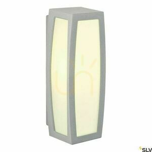 Vägglampa utomhus SLV MERIDIAN Box grå aluminium IP54 25W 230044 small 1