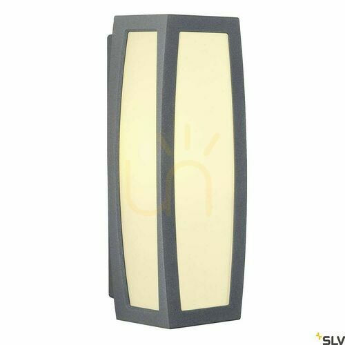 Kontrollera Utomhusvägglampa SLV MERIDIAN BOX antracit IP54 25W 230045