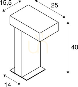 Outdoor Post Light SLV RUSTY PATHLIGHT Rusty IP44 40 cm 230090 small 6