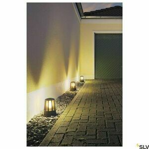Outdoor Post Light SLV CONE Anthracite Aluminium IP54 24 cm 230435 small 1