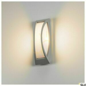Utomhusvägglampa SLV MERIDIAN 2 grå aluminium IP54 25W 230444 small 2