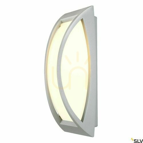 Kontrollera Utomhusvägglampa SLV MERIDIAN 2 grå aluminium IP54 25W 230444