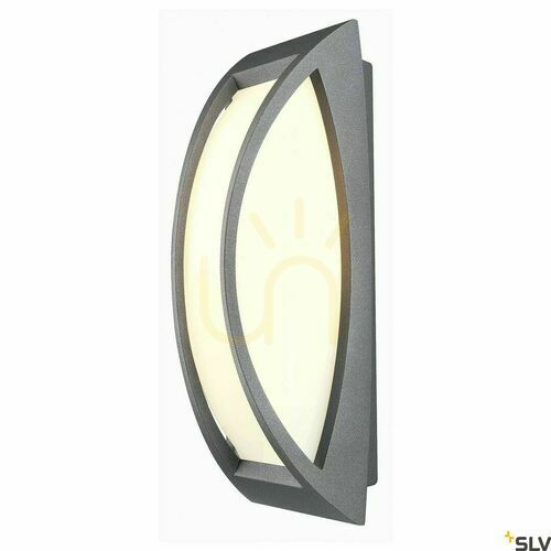 Kontrollera Utomhusvägglampa SLV MERIDIAN 2 antracit IP54 25W 230445