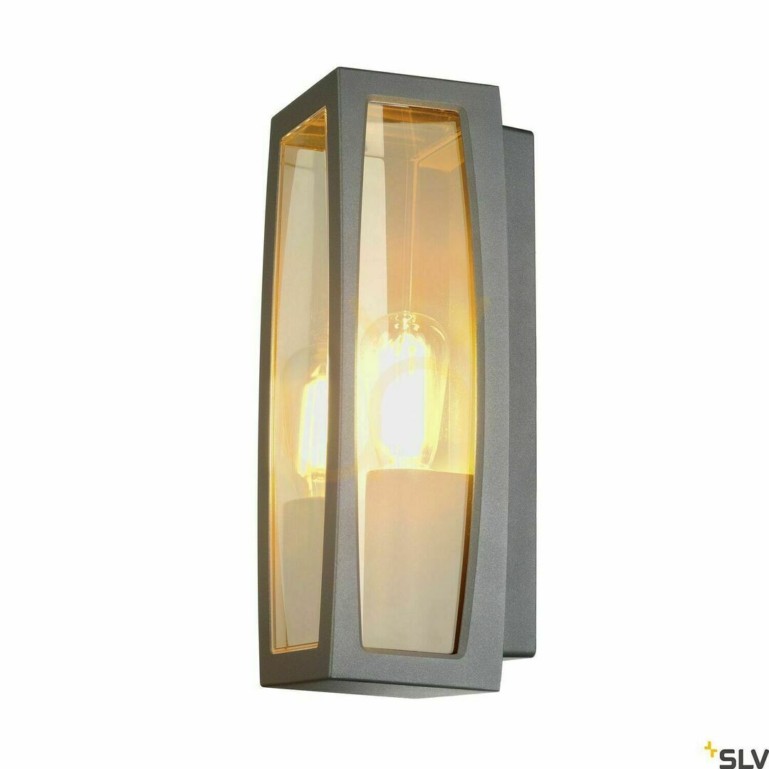 Utsikt Utomhustaklampa SLV MERIDIAN BOX 2 antracit aluminium IP54 25W 230655 Utomhustaklampa SLV MERIDIAN BOX 2 antracit aluminium IP54 25W 230655