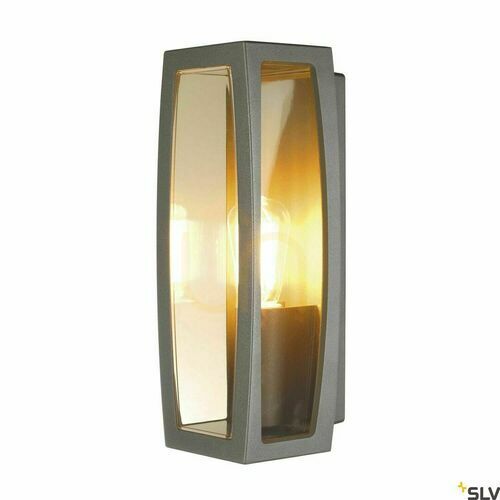 Kontrollera Utomhustaklampa SLV MERIDIAN BOX 2 antracit aluminium IP54 25W 230655