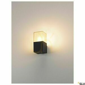 Utomhusvägglampa SLV GRAFIT WL antracit IP44 11W aluminium 231205 small 3