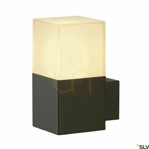 Kontrollera Utomhusvägglampa SLV GRAFIT WL antracit IP44 11W aluminium 231205