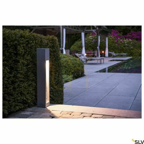 Kontrollera Pollarmatur SLV ARROCK STONE basaltgrå 75 cm LED 9W 3000K 231371