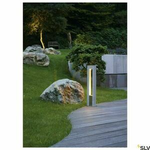 Outdoor Post Light SLV ARROCK ARC Granite Gray 70.5 cm IP44 231420 small 3