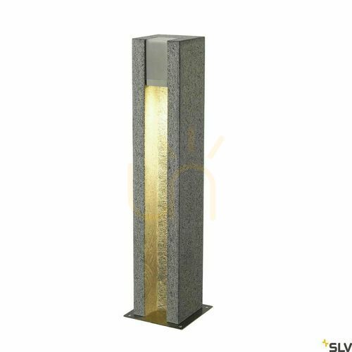 Kontrollera Outdoor pollare SLV ARROCK SLOT granit grå 70,5 cm IP44 4W 231440