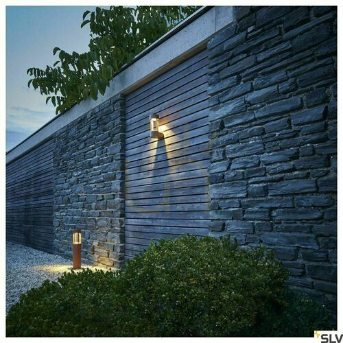 Kontrollera Outdoor Post Light SLV SLOTS 45 Rusty LED 3000K IP44 231817