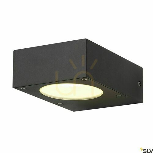 Kontrollera Utomhusvägglampa SLV QUADRASYL WL 15 antracit IP44 232285