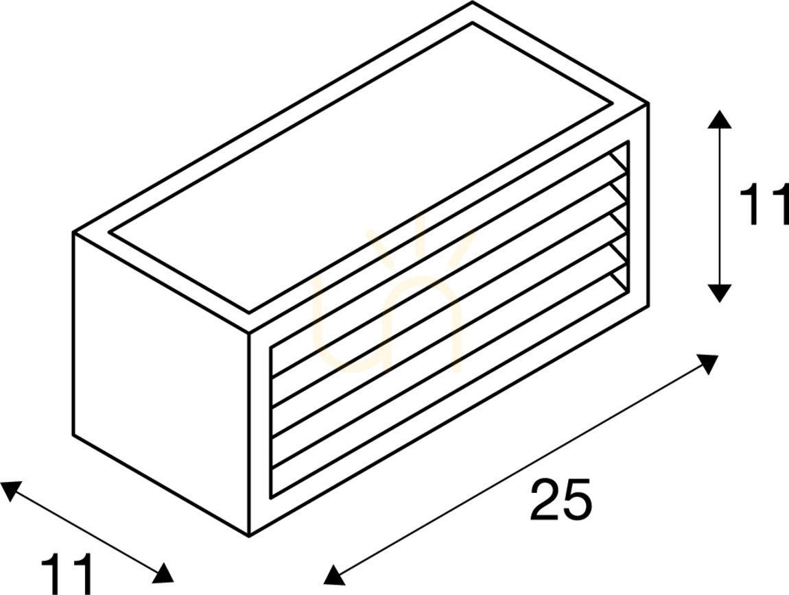 Display Utomhusvägglampa SLV BOX-L antracit aluminium IP44 18W 232495 Utomhusvägglampa SLV BOX-L antracit aluminium IP44 18W 232495