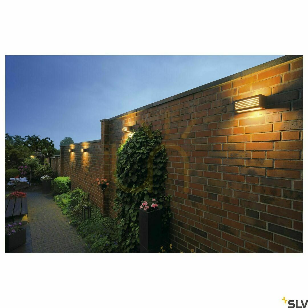 Utsikt Utomhusvägglampa SLV BOX-L rusty 18W IP44 aluminium 232497 Utomhusvägglampa SLV BOX-L rusty 18W IP44 aluminium 232497
