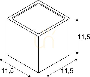 Utomhusvägglampa SLV SITRA CUBE rostfärgad IP44 9W 232537 small 4