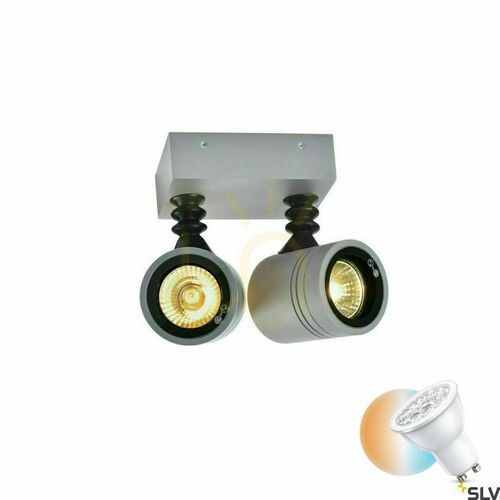 Kontrollera Utomhusvägglampa SLV MYRA WALL grå aluminium IP55 50W 233094