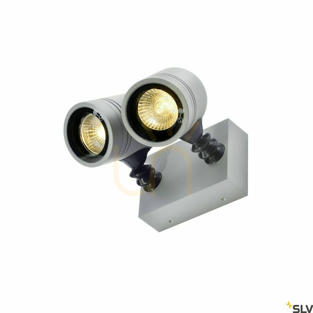 Förhandsvisning Utomhusvägglampa SLV MYRA WALL grå aluminium IP55 50W 233094 Utomhusvägglampa SLV MYRA WALL grå aluminium IP55 50W 233094