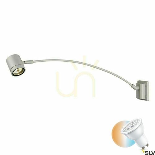 Kontrollera Belysning för tavlor SLV MYRA Display grå IP55 50W aluminium 233134