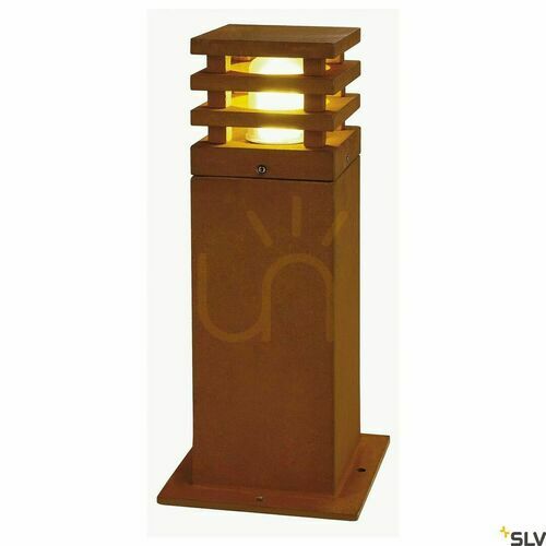 Kontrollera Outdoor Post Light SLV RUSTY SQUARE 40 Rust 9W 3000K IP55 233427